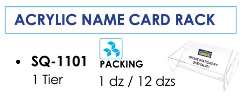 Kệ đựng card 1 ngăn SQ-1101 - Khắc Dấu Mẫn Đạt - Công Ty TNHH Thương Mại Mẫn Đạt